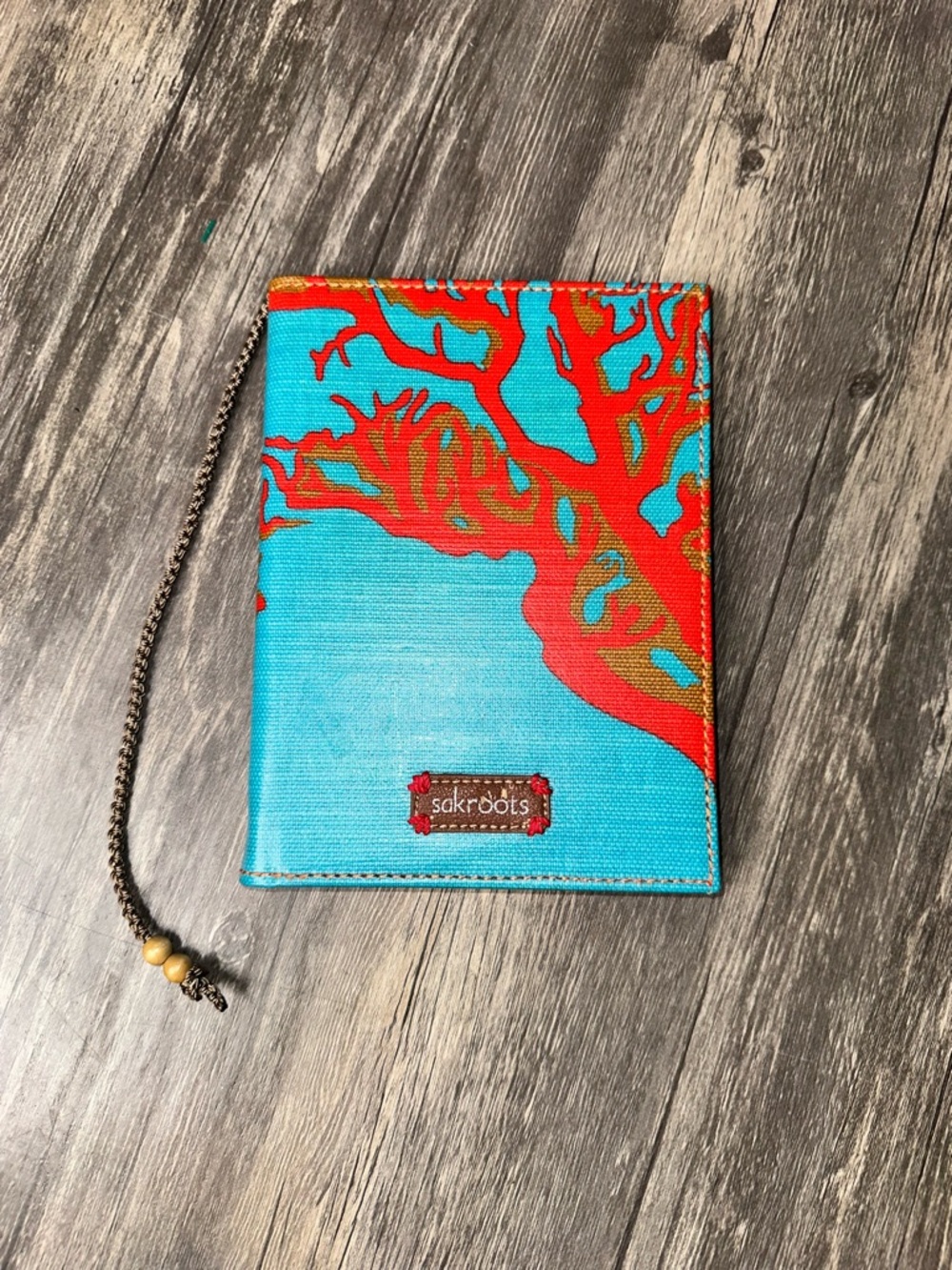 Sakroots Journal Notebook Boho Coral Reef Print Lined Pages Bookmark- New
